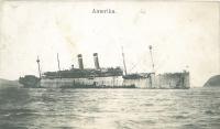 Loď Amerika plující s legionáři z Vladivostoku do Terstu, 1920