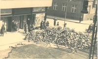Barricades 5th-9th May 1945, Heřmanova and Janovského Streets, Prague Letná and