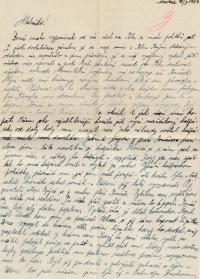 Dopis do vězení, 18. října 1954