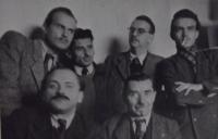Karel Franta s kolegy z Melantrichu