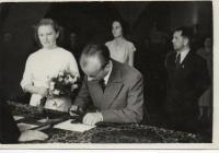 Svatební fotografie 1952