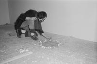 Petr Štembera – Skok č. 1, 1976, záznam z vystoupení, dobová fotografie