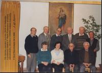 Ervín Najman (on the very right in the lower row) in Salesian center in Brno - Žabovřesky