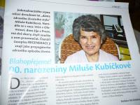 Článek o Miluši Kubíčkové (2013)