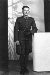 Anton Laššák as a soldier 