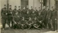Anton Laššák with friends from a regiment 