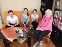 Fotografie z natáčení se žáky ZŠ Jana Ámose Komenského