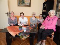 Fotografie z natáčení se žáky ZŠ Jana Ámose Komenského