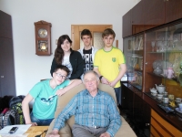 Jiří Nosek s žáky ze ZŠ Jihlava, Demlova 32, 2015