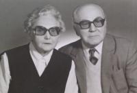 Václav Laubr with his wife