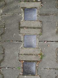 "Stolpersteins" of MUDr. Klemperer and his neighbours