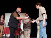 Národní přehlídka divadla jednoho herce. Rudolf Felzmann jako porotce (Kaznějov, 2009)