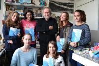 J.Skalník se žákyněmi ze ZŠ Ant. Čermáka, Praha 6, 2016