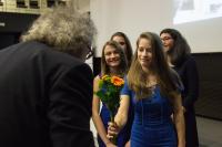 J.Skalník na závěrečné prezentaci projektu Příběhy našich sousedů, únor 2017