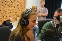 Recording the story at the Czech Radio