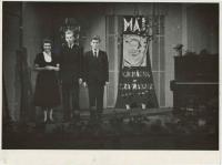 Premiere of his composition Máj (May); with his brother and sister