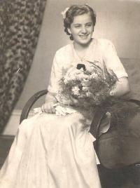 Drahomíra, Otakarova sestra, svatba, Přerov 1953