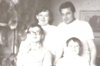 The Švarc family at home, Most, 1969