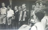 Scout orchestra - Jaroslav Holler second from left 1939 - 1945