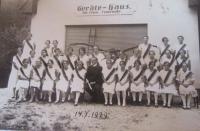 Hasičský sbor v roce 1929 v Bedřichově (německy Friedrichsdorf)