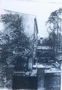 Dům ve Šternberku v němž se nacházelo soustružnictví Aloise Hovadíka