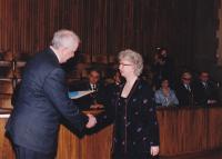 Irena Kršková s ministrem 1993