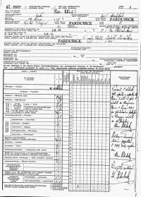 Pamětníkovo vysvědčení z 1. třídy