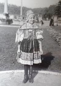 Marie Königová born Šulcová - Moravian costume