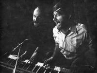 1970 (duben) s Petrem Skoumalem v Činoherním klubu při zkoušce na představení "Hurá na Bastilu"