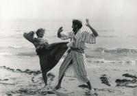 1981 - karate s Vladimírem Mertou u Černého moře 