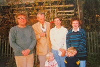 Manželé Kotrlí se sestrou P. Františka Lízny a Zdeňkem Rotreklem