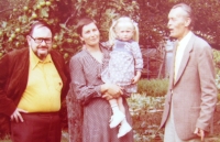 Iva and Zdeněk Kotrlí, with writers Jan Trefulka and Zdeněk Rotrekl