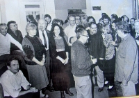 Meeting organised by writer Lenka Procházková, 1988