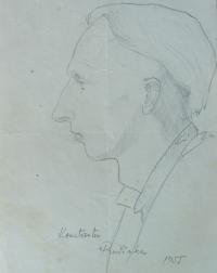 Růžička - na kresbě od spoluvězně 1955