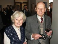 Růžička a jeho sestra na vernisáži výstavy - únor 2008