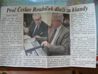 Article about Roubíček and Šírek