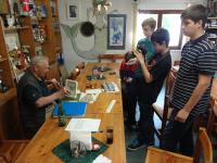 Žáci s Christianem Mayerem v Klubu vodních sportů