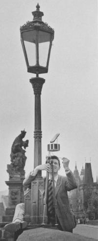 Jiří Všetečka s panoramatickým fotoaparátem