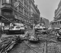 Soviet tanks in Prague, August 21, 1968
