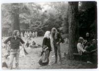 S kamarádem Jardou Slavíkem na zrušeném festivalu ve Veselí na Moravě, asi 1980