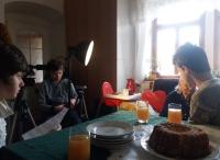 Paní Čepelová s žáky z projektu Příběhy našich sousedů (2018)