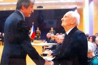 Břetislav Loubal a ministr obrany Martin Stropnický, 2015