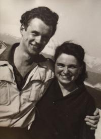 Tomas Kulik - with wife - 1953