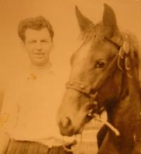 Josef Rajdl and his beloved horse