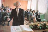 Koloman Hamar celebrating his 90th birthday, being awarded the Slovak Minister of Defence Medal of III. degree, and the War veteran badge