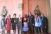 Koloman Hamar celebrating his 90th birthday, being awarded the Slovak Minister of Defence Medal of III. degree, and the War veteran badge