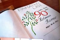 Koloman Hamar celebrating his 90th birthday, being awarded the Slovak Minister of Defence Medal of III. degree, and the War veteran badge