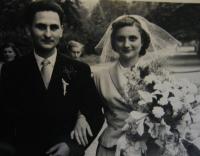 Svatební fotografie z roku 1956