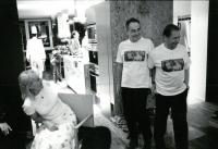 Karla Chadimová, Jan Tříska, Václav Havel (večírek u Ivana Chadimy doma s Václavem Havlem a pro něj, cca 2003)