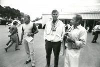 Ivan Chadima a Ivan Passer na US Open (1987, foto Miloš Forman)